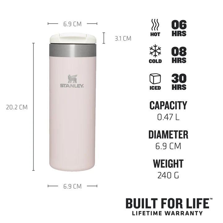 Stanley The Aerolight Transit Mug Rose Quartz Metallic 0.47L