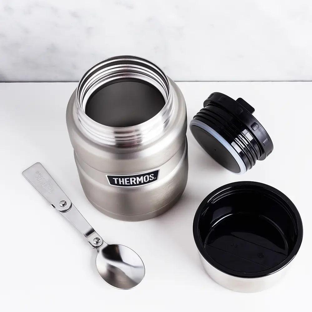 Thermos Çelik Yemek Termosu Mat Gümüş 0.47 L